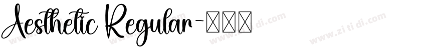 Aesthetic Regular字体转换